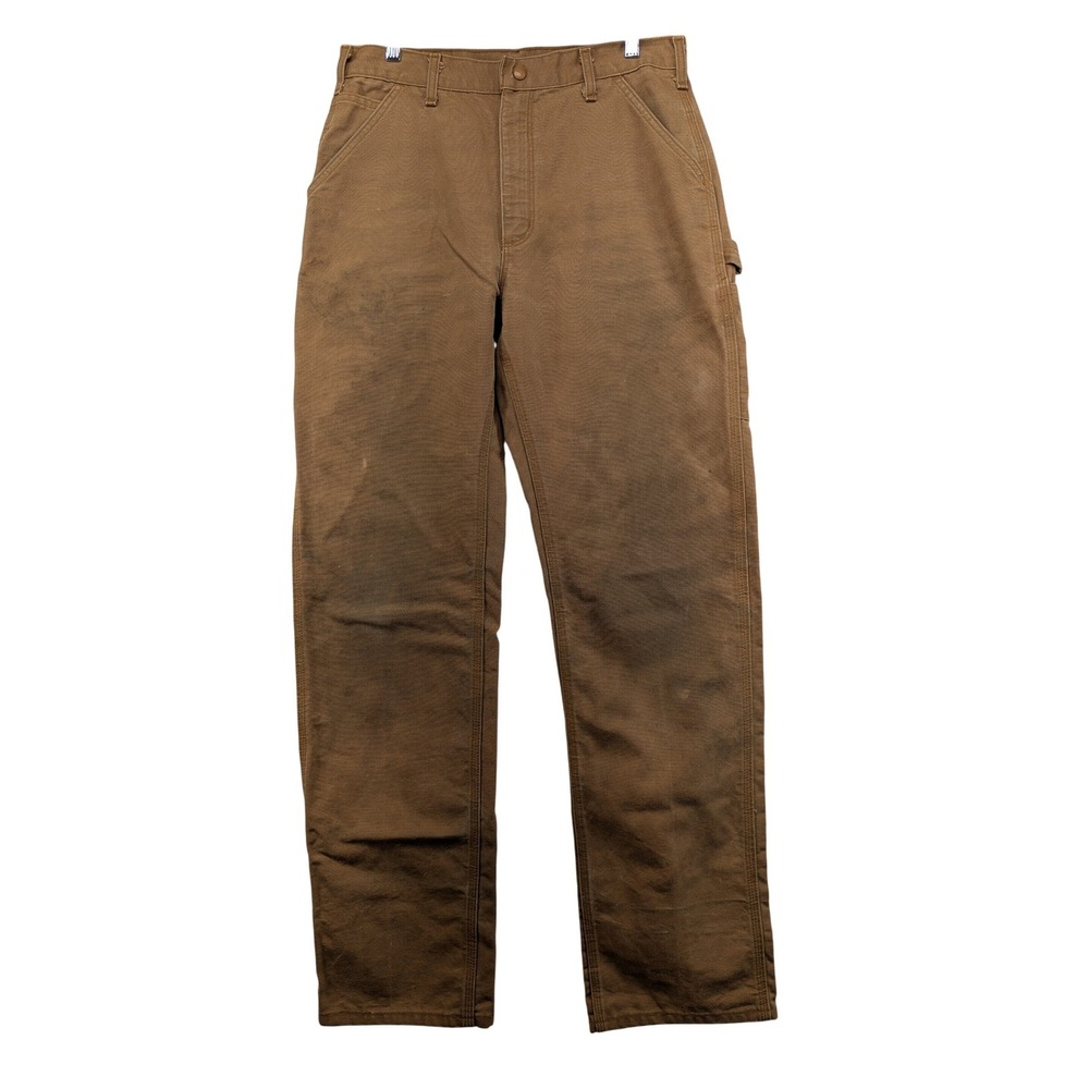Carhartt FR Flame Resistant Work Pants Brown Canvas FRB152 BRN 34x36‎ Mens